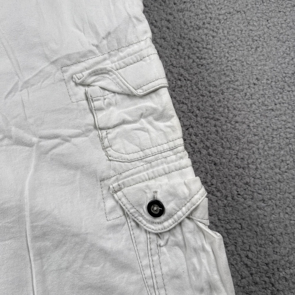Ocean Pacific OP Cargo Shorts Mens 40 White Utility‎ Baggy Skater 90s Y2K Casual - Picture 3 of 13